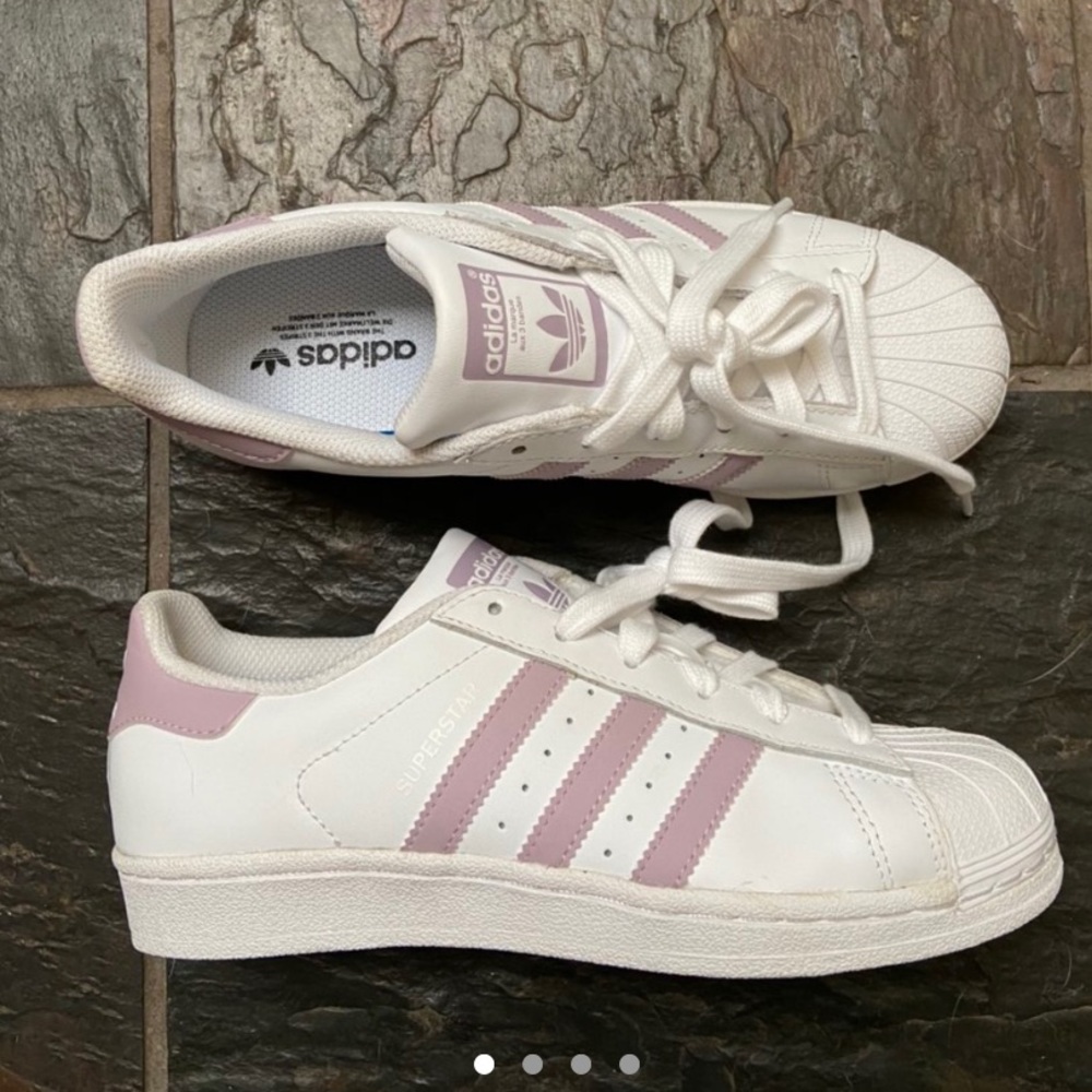 Brand new adidas purple/lilac superstars